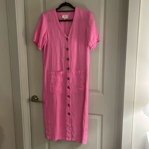 Ann Taylor Loft linen maxi dress